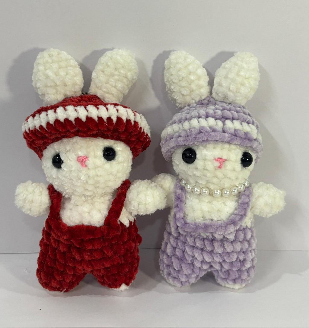 Crocheted Bunny Small Plush set 🐰