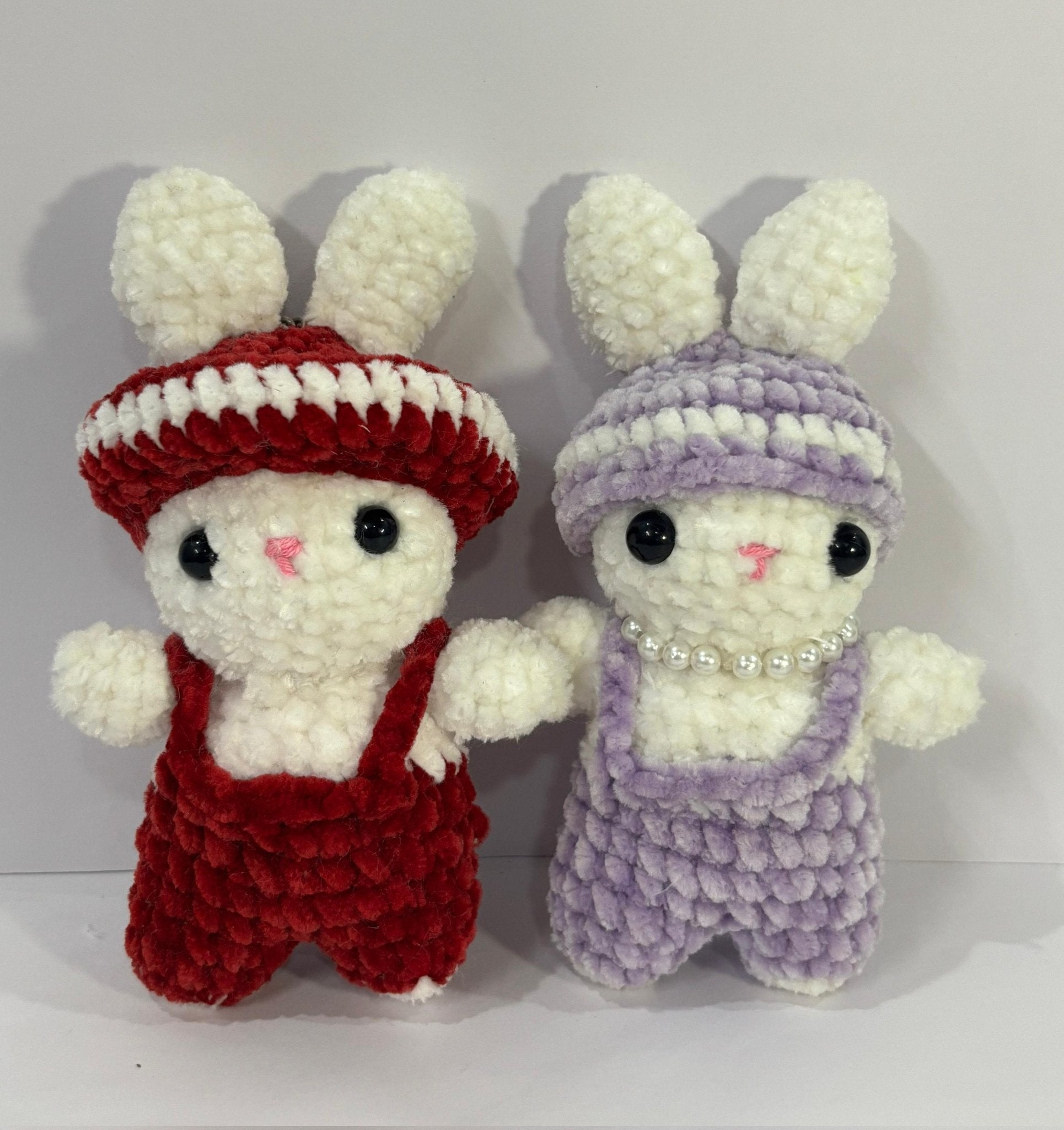 Crocheted Bunny Small Plush set 🐰