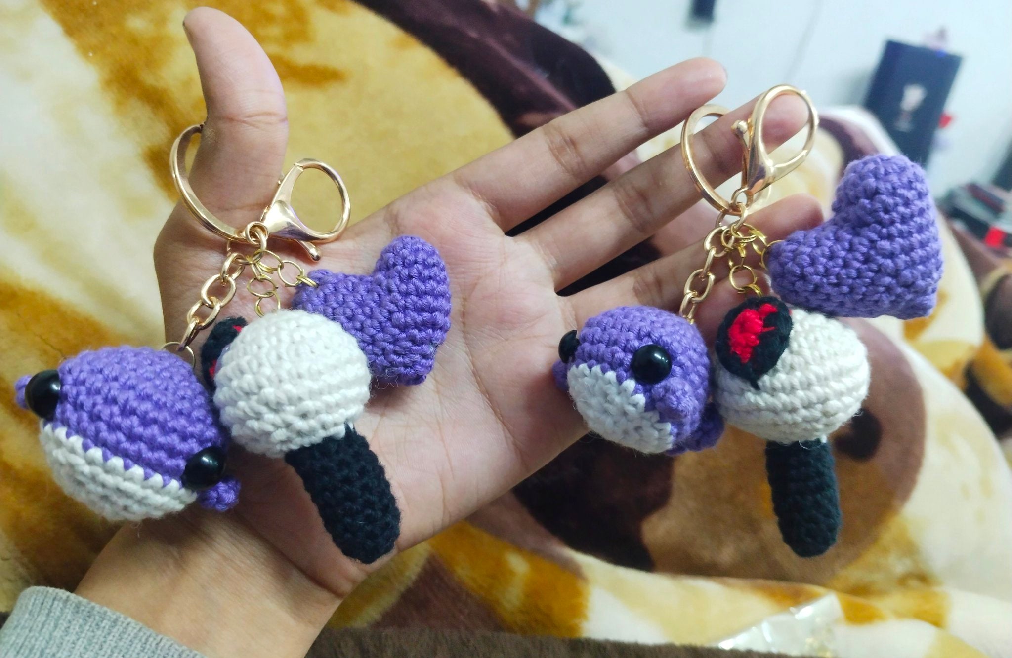 bora whale + ami bam keychain