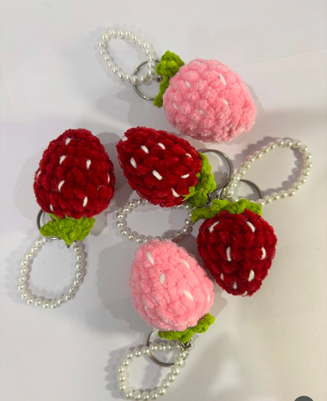 strawberry keychain